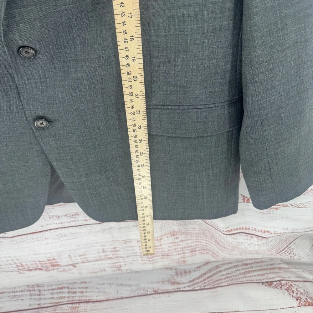Lauren Ralph Lauren Suit Jacket Blazer Mens 48R Gray Wool Single Vent